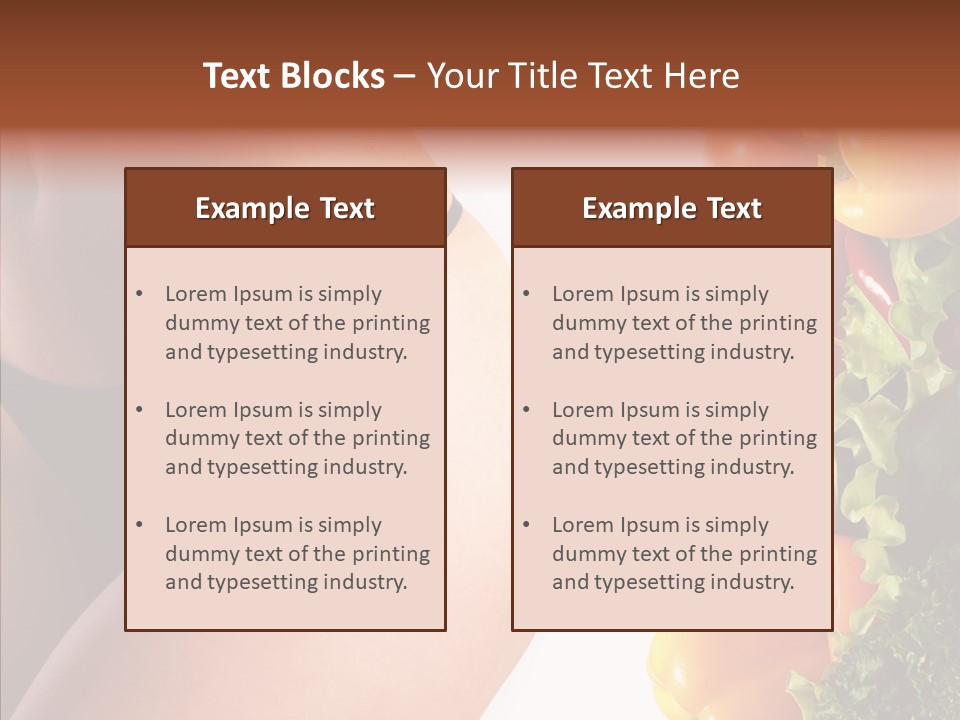 Stomach Cucumber Pepper PowerPoint Template