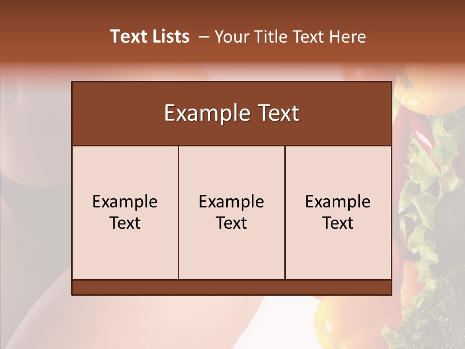 Stomach Cucumber Pepper PowerPoint Template