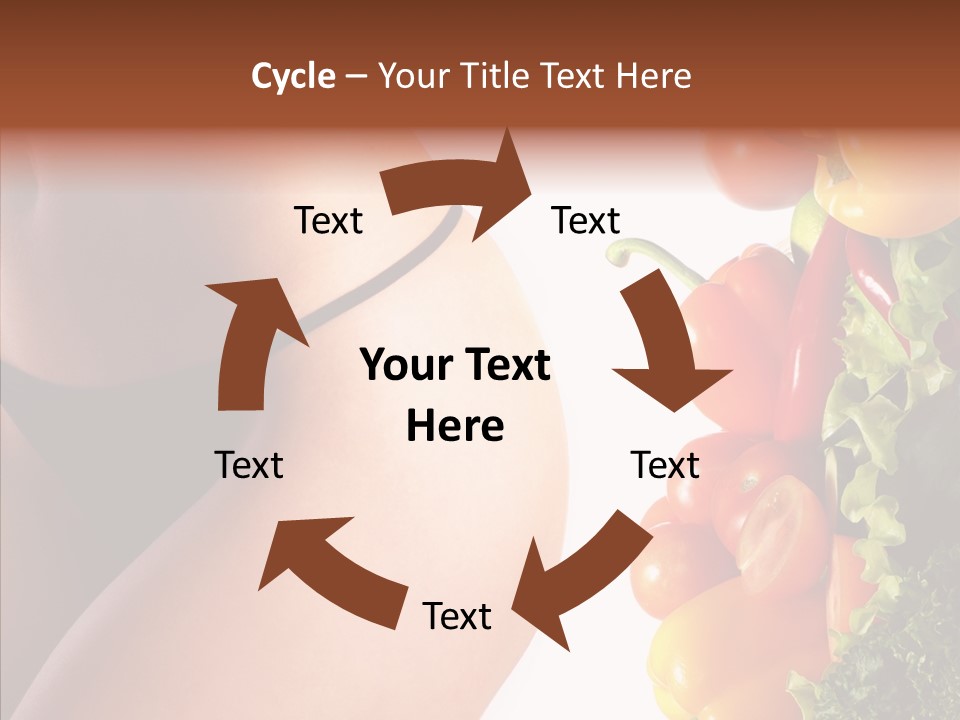 Stomach Cucumber Pepper PowerPoint Template