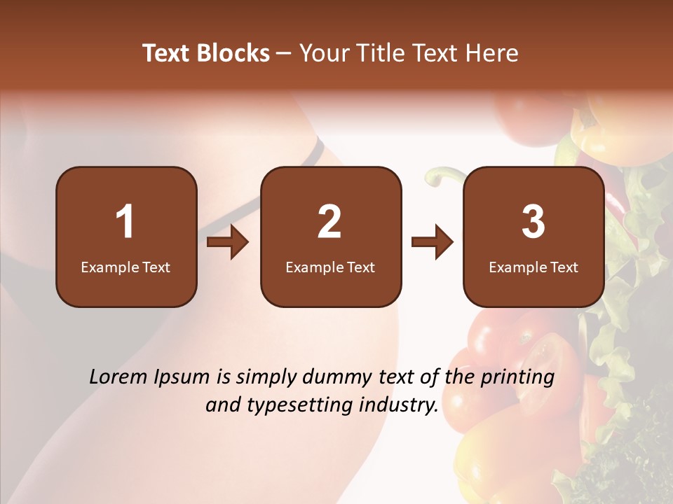 Stomach Cucumber Pepper PowerPoint Template