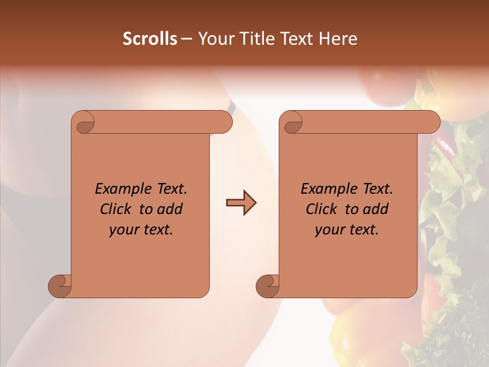 Stomach Cucumber Pepper PowerPoint Template