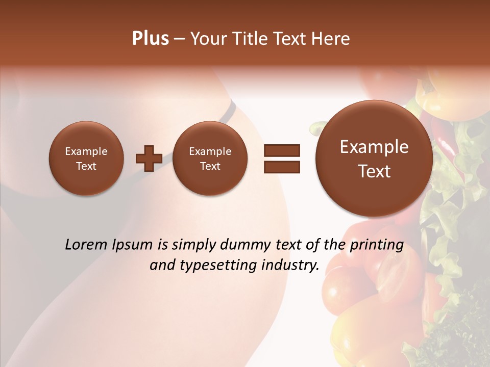Stomach Cucumber Pepper PowerPoint Template