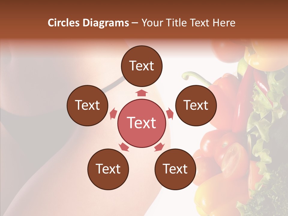 Stomach Cucumber Pepper PowerPoint Template