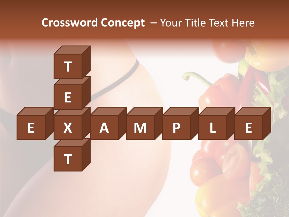 Stomach Cucumber Pepper PowerPoint Template