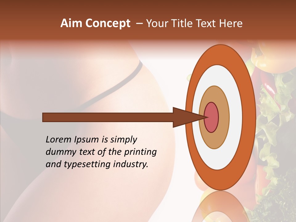 Stomach Cucumber Pepper PowerPoint Template