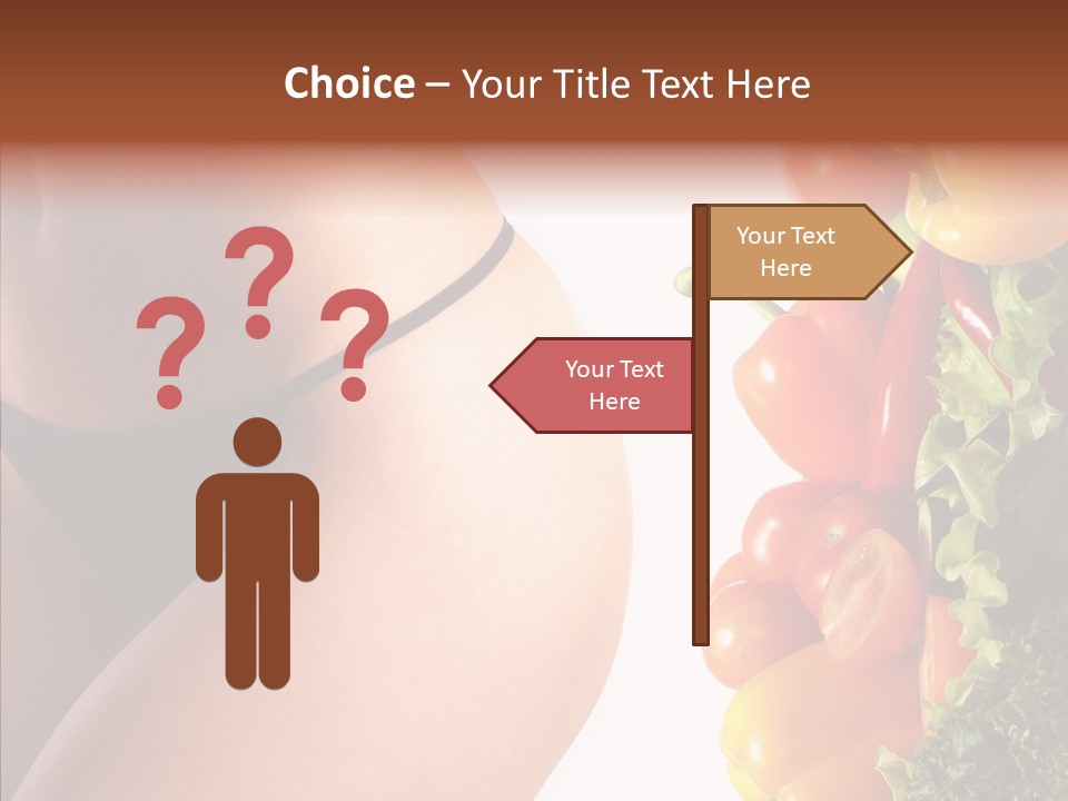 Stomach Cucumber Pepper PowerPoint Template