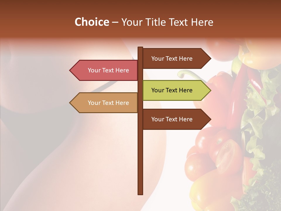 Stomach Cucumber Pepper PowerPoint Template