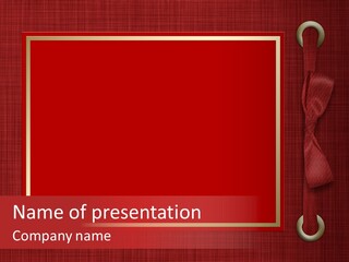 Scrapbook Gold Holiday PowerPoint Template