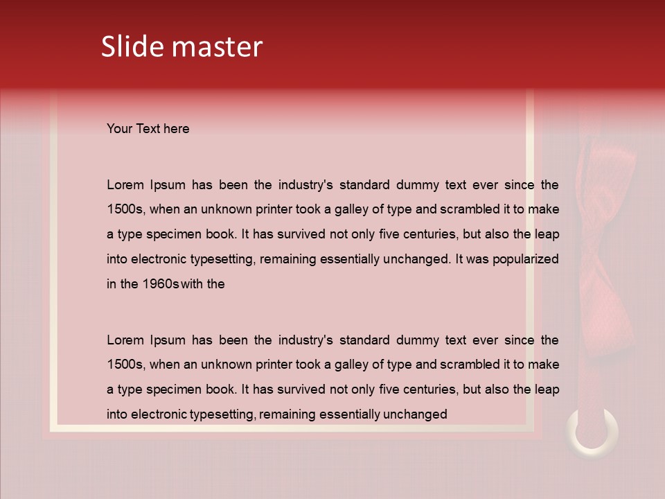 Scrapbook Gold Holiday PowerPoint Template