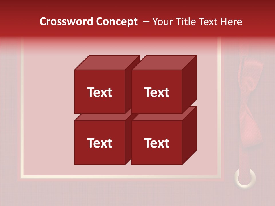 Scrapbook Gold Holiday PowerPoint Template