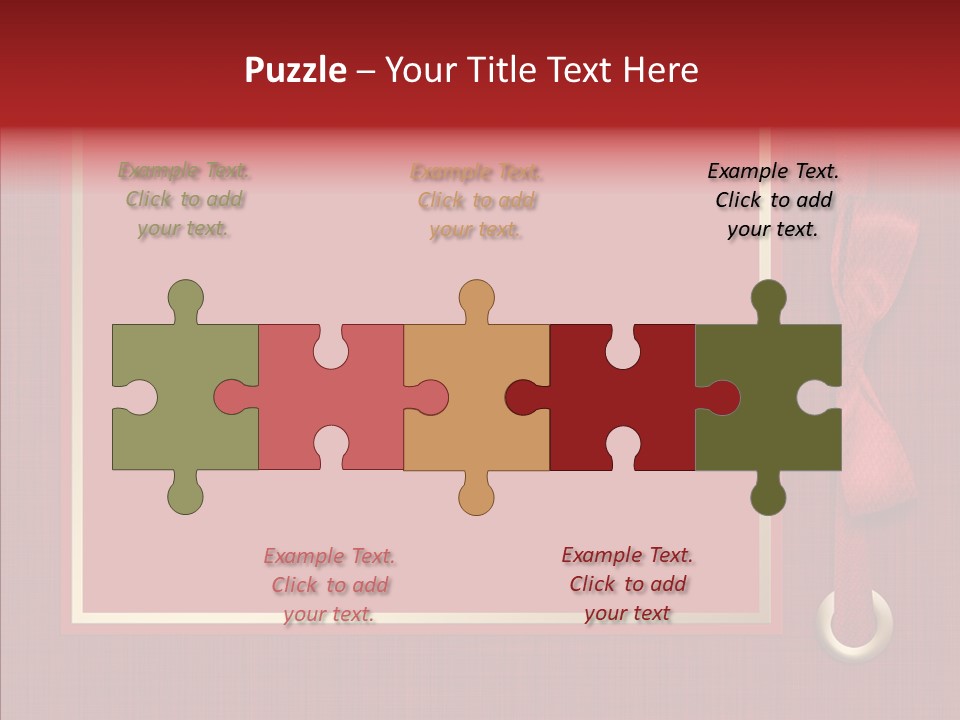 Scrapbook Gold Holiday PowerPoint Template