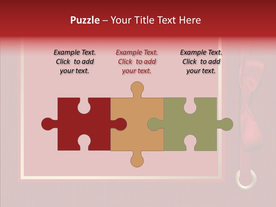 Scrapbook Gold Holiday PowerPoint Template