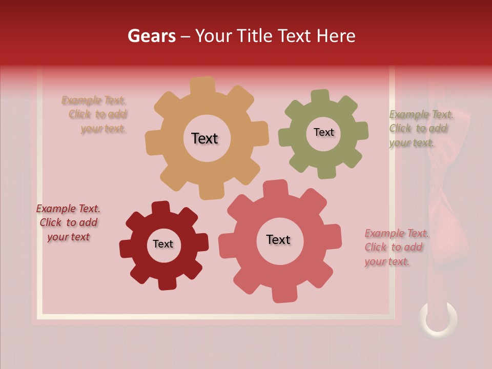 Scrapbook Gold Holiday PowerPoint Template