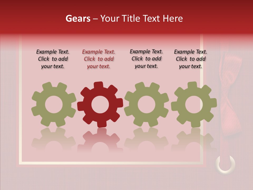 Scrapbook Gold Holiday PowerPoint Template