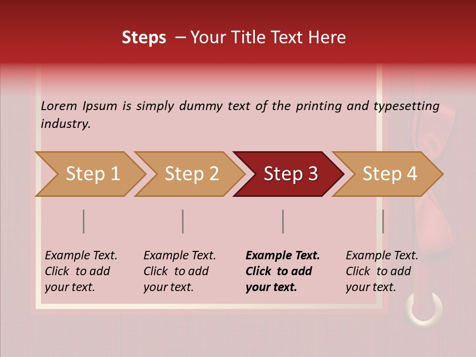 Scrapbook Gold Holiday PowerPoint Template