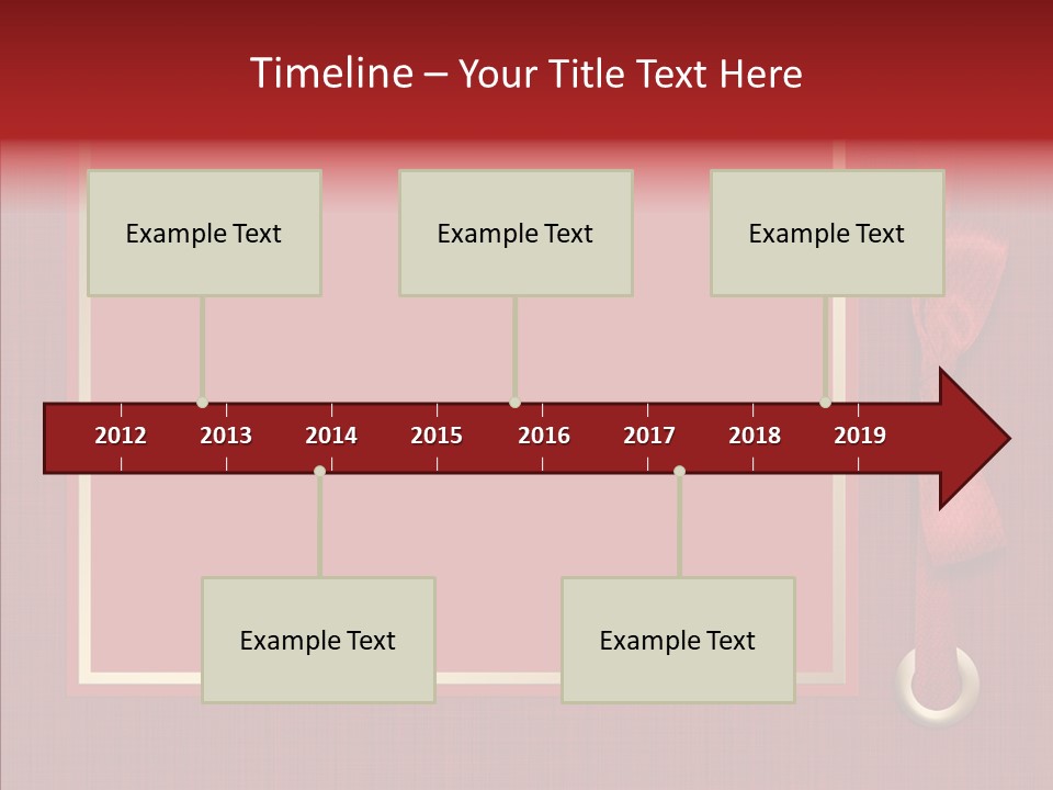 Scrapbook Gold Holiday PowerPoint Template