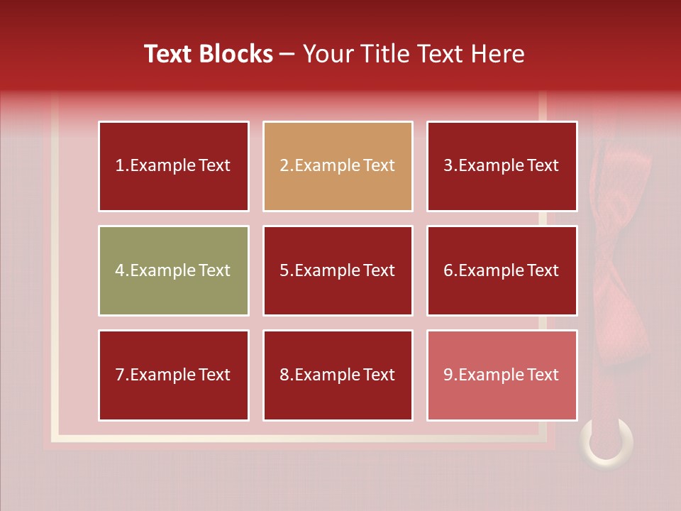 Scrapbook Gold Holiday PowerPoint Template