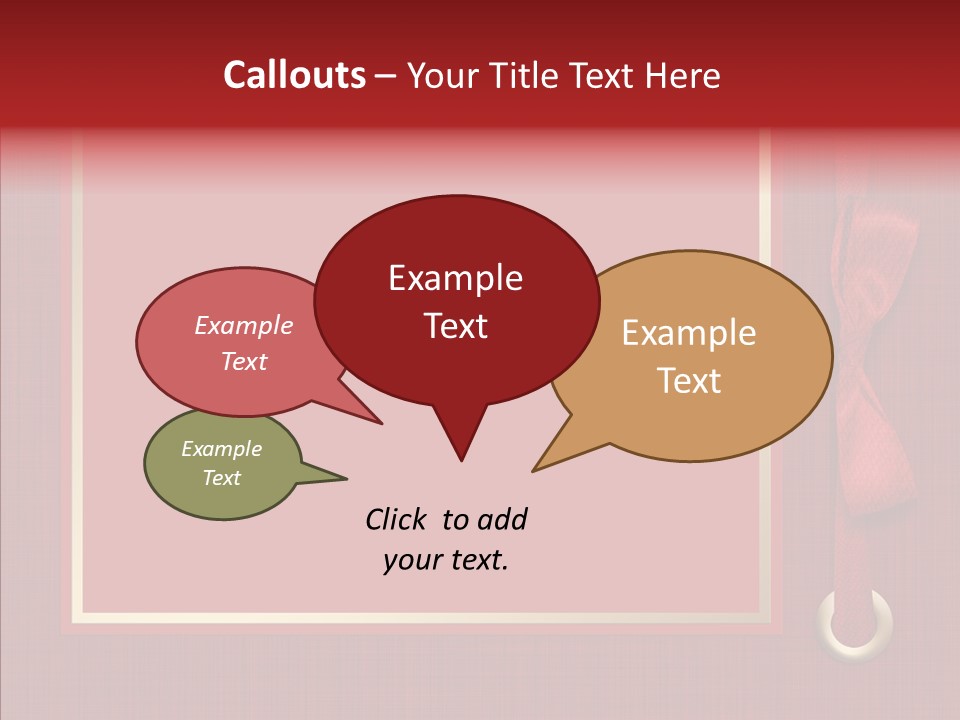 Scrapbook Gold Holiday PowerPoint Template