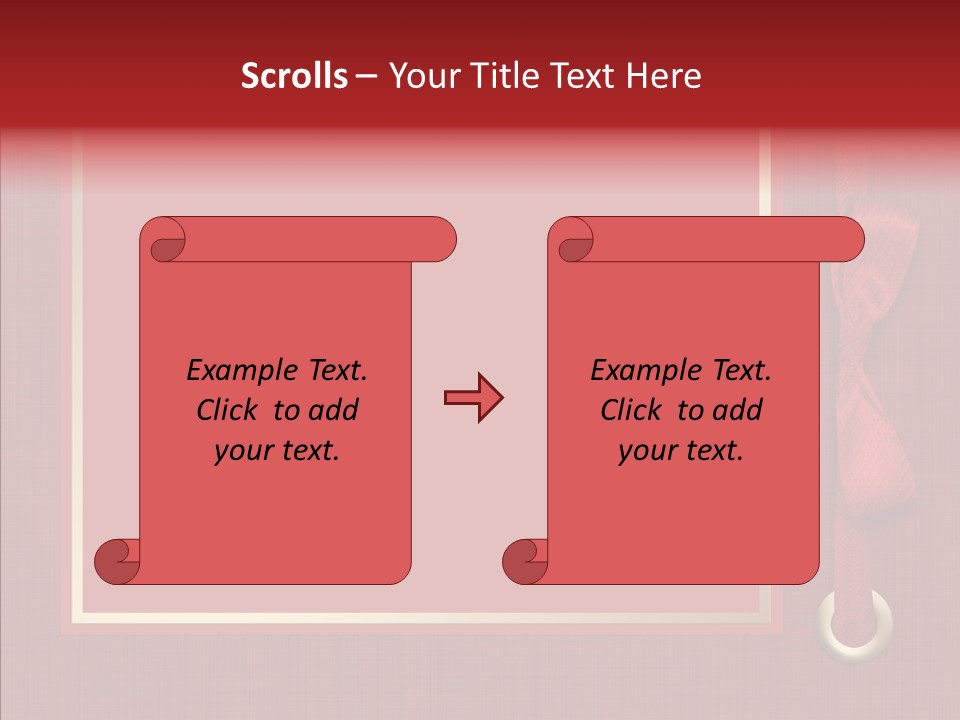 Scrapbook Gold Holiday PowerPoint Template
