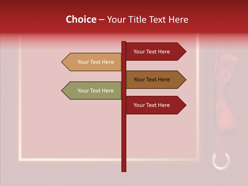 Scrapbook Gold Holiday PowerPoint Template