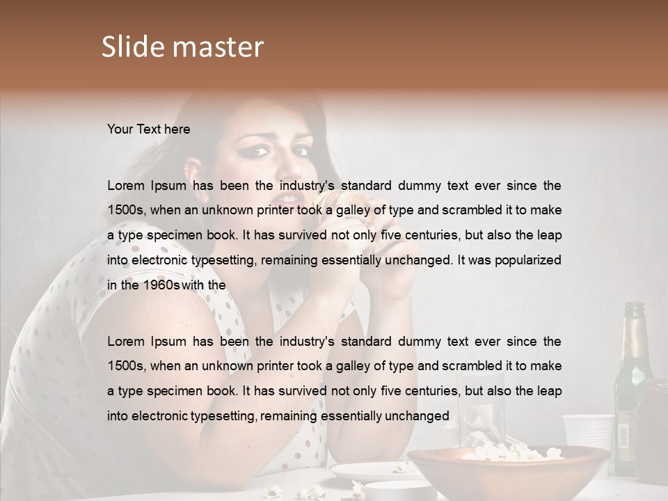 Eat Sad Health PowerPoint Template