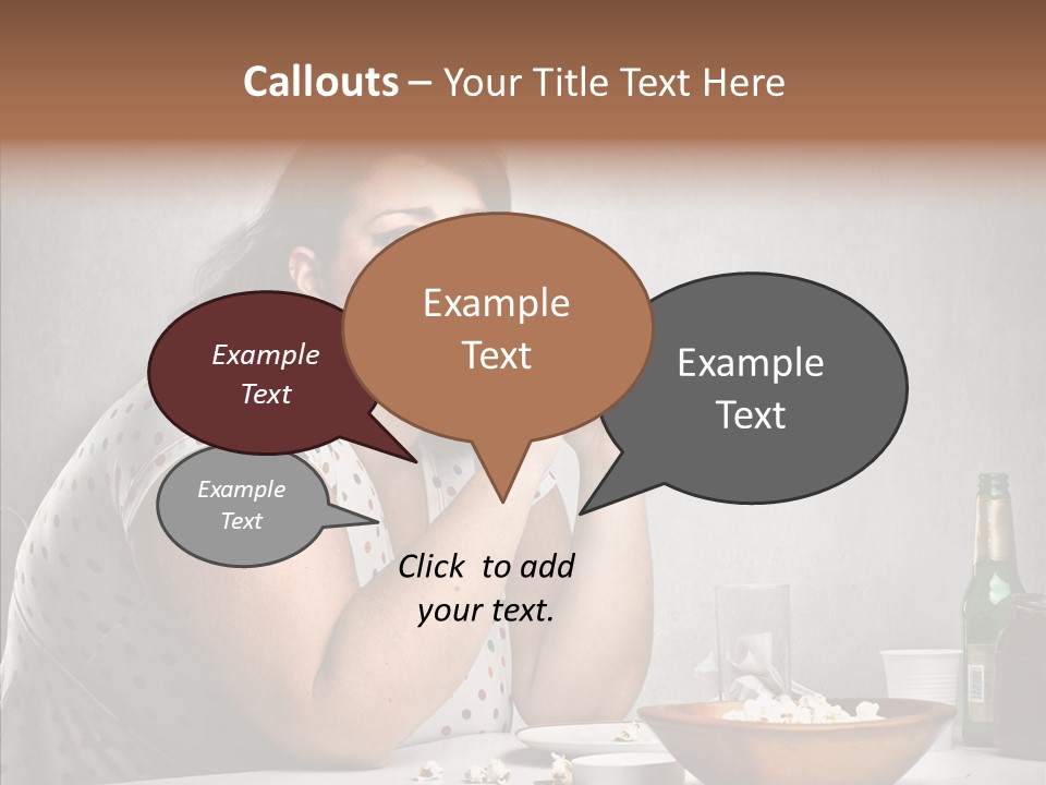 Eat Sad Health PowerPoint Template