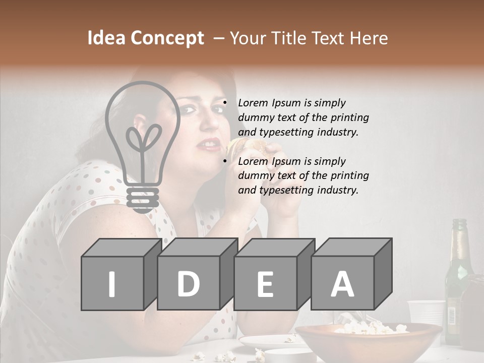 Eat Sad Health PowerPoint Template