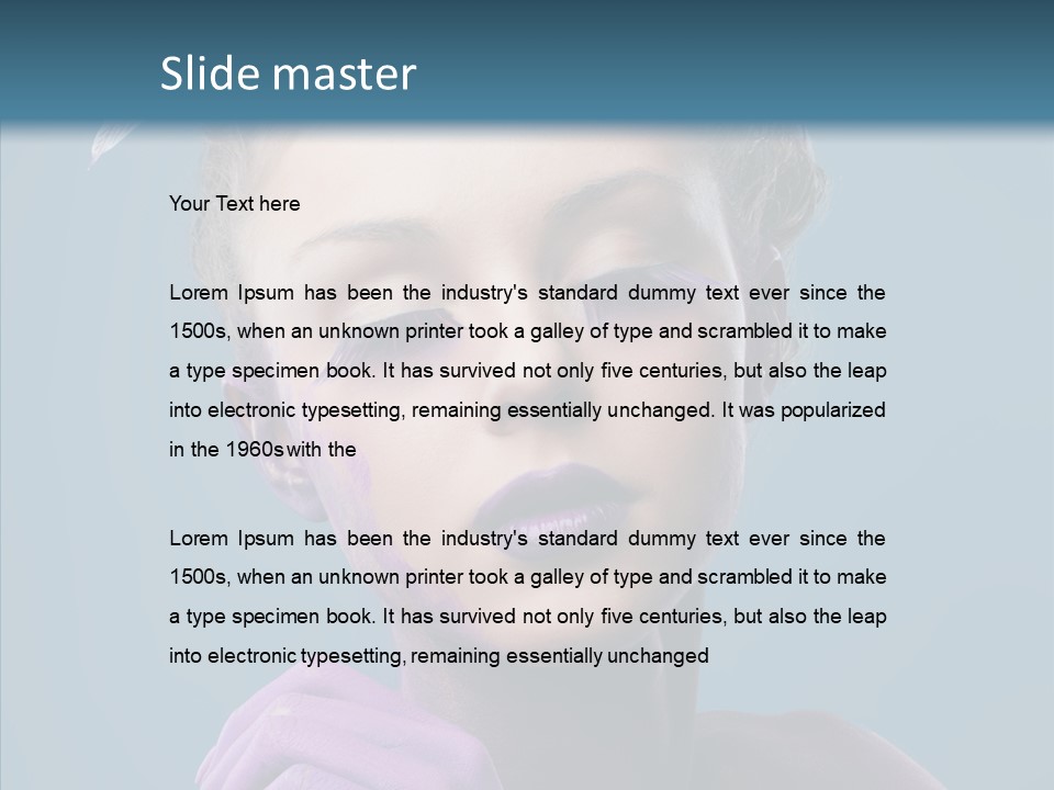 Eyes Chaplet Beauty PowerPoint Template