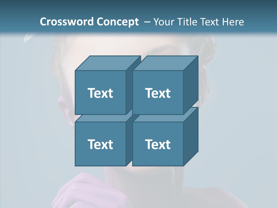 Eyes Chaplet Beauty PowerPoint Template