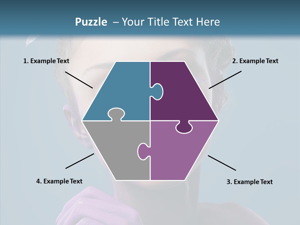 Eyes Chaplet Beauty PowerPoint Template