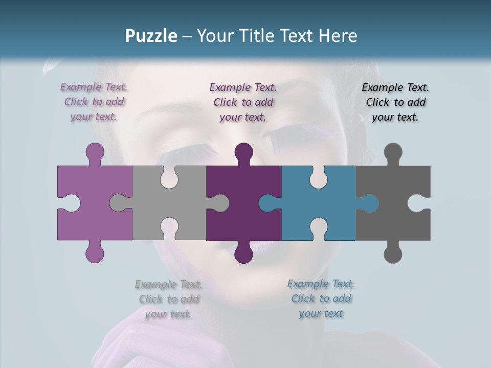 Eyes Chaplet Beauty PowerPoint Template