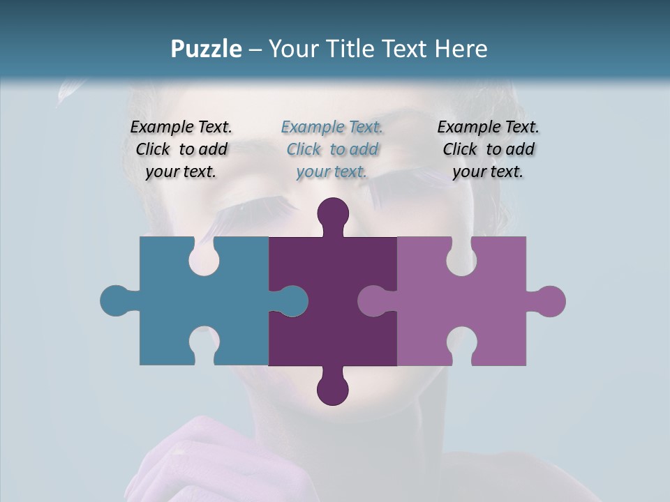 Eyes Chaplet Beauty PowerPoint Template