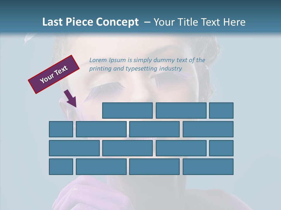 Eyes Chaplet Beauty PowerPoint Template