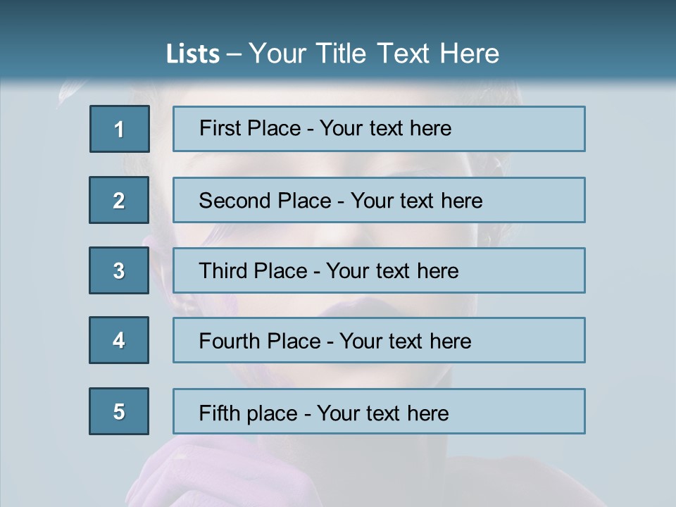 Eyes Chaplet Beauty PowerPoint Template