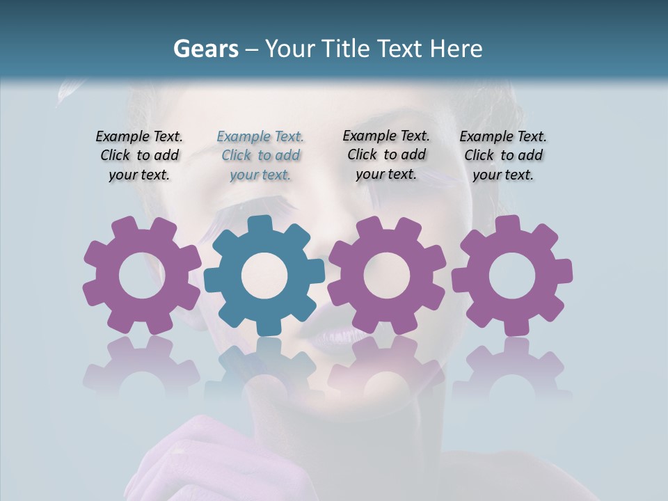 Eyes Chaplet Beauty PowerPoint Template