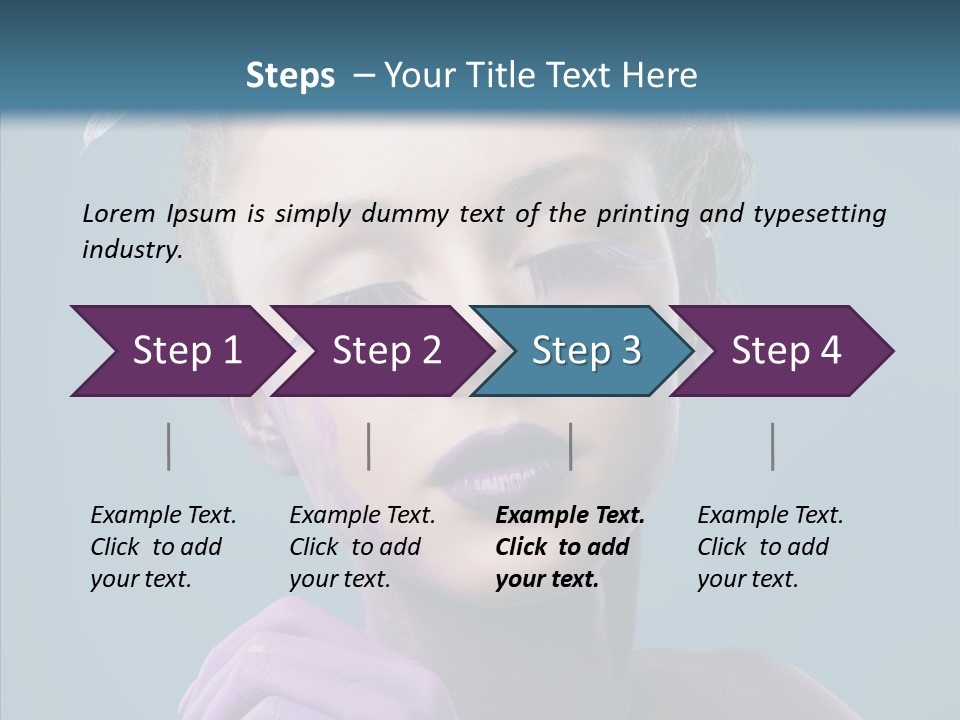 Eyes Chaplet Beauty PowerPoint Template