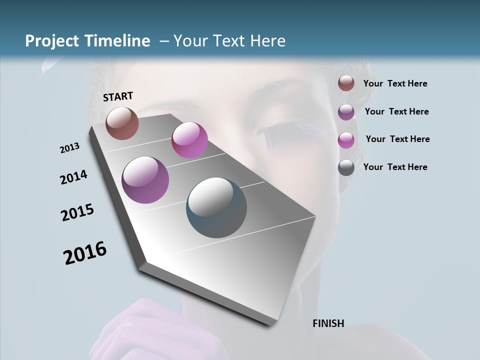 Eyes Chaplet Beauty PowerPoint Template