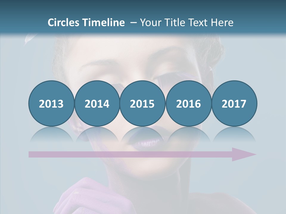 Eyes Chaplet Beauty PowerPoint Template