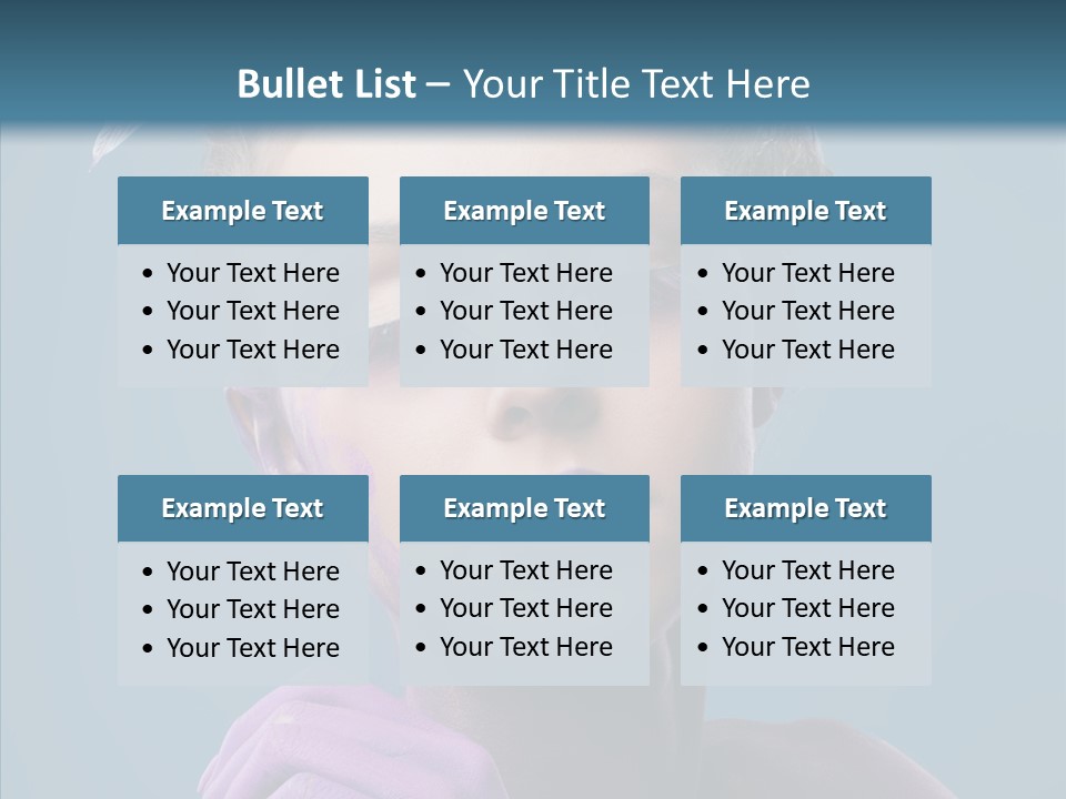 Eyes Chaplet Beauty PowerPoint Template