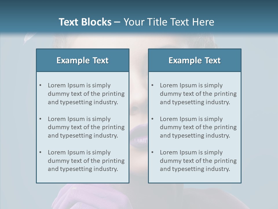 Eyes Chaplet Beauty PowerPoint Template