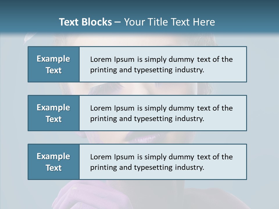 Eyes Chaplet Beauty PowerPoint Template
