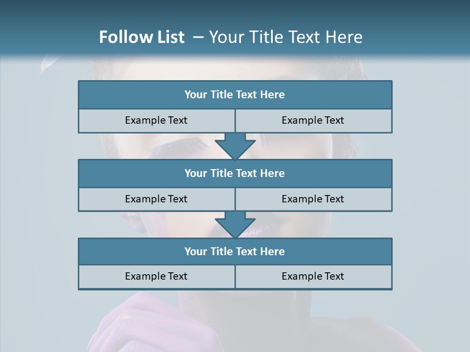Eyes Chaplet Beauty PowerPoint Template