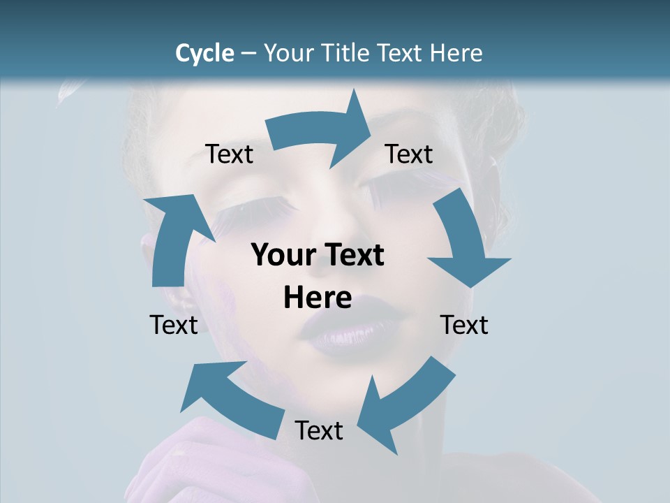 Eyes Chaplet Beauty PowerPoint Template