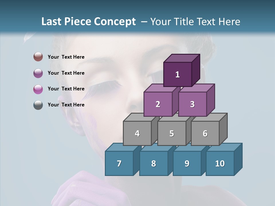 Eyes Chaplet Beauty PowerPoint Template