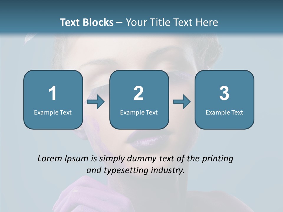 Eyes Chaplet Beauty PowerPoint Template