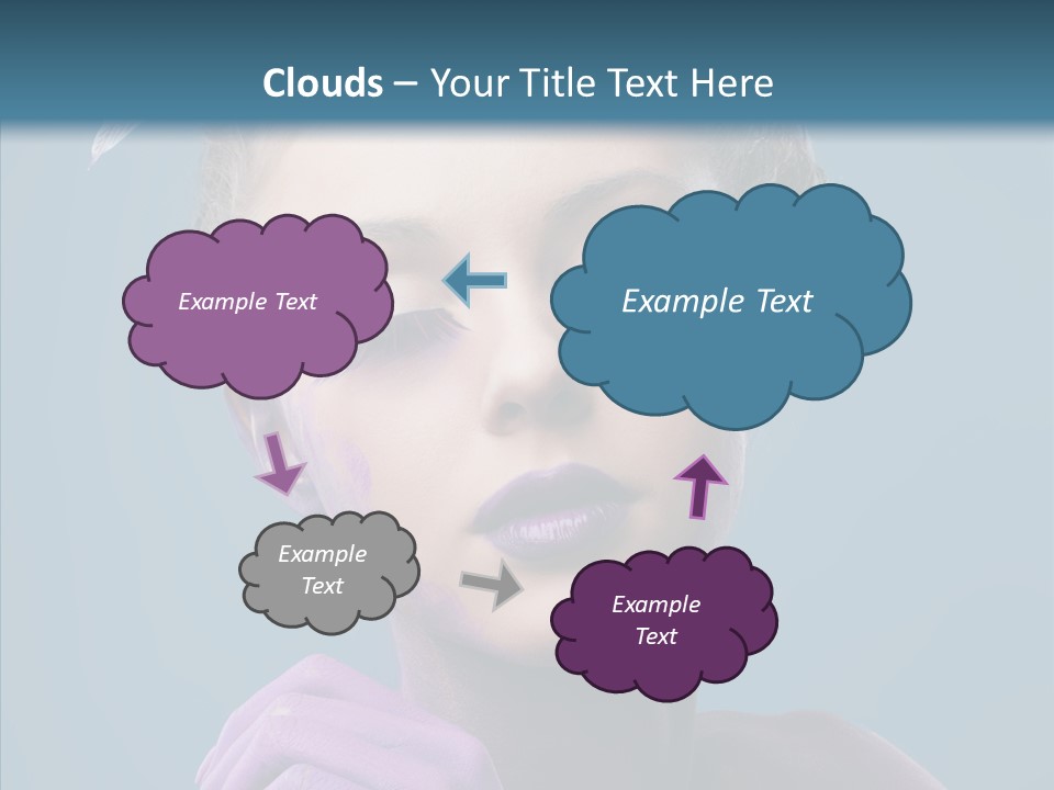 Eyes Chaplet Beauty PowerPoint Template