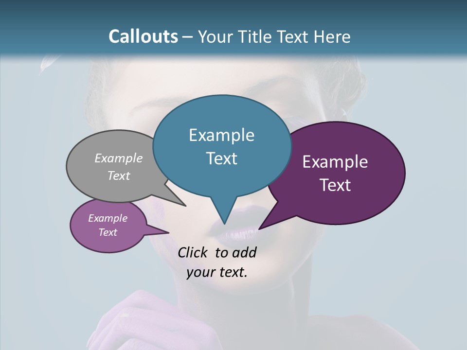 Eyes Chaplet Beauty PowerPoint Template