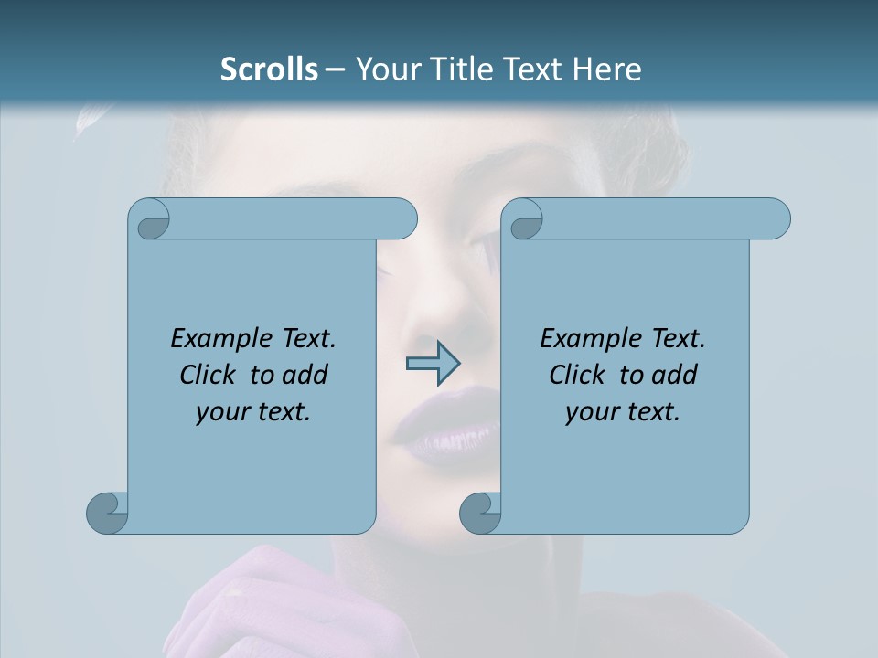 Eyes Chaplet Beauty PowerPoint Template