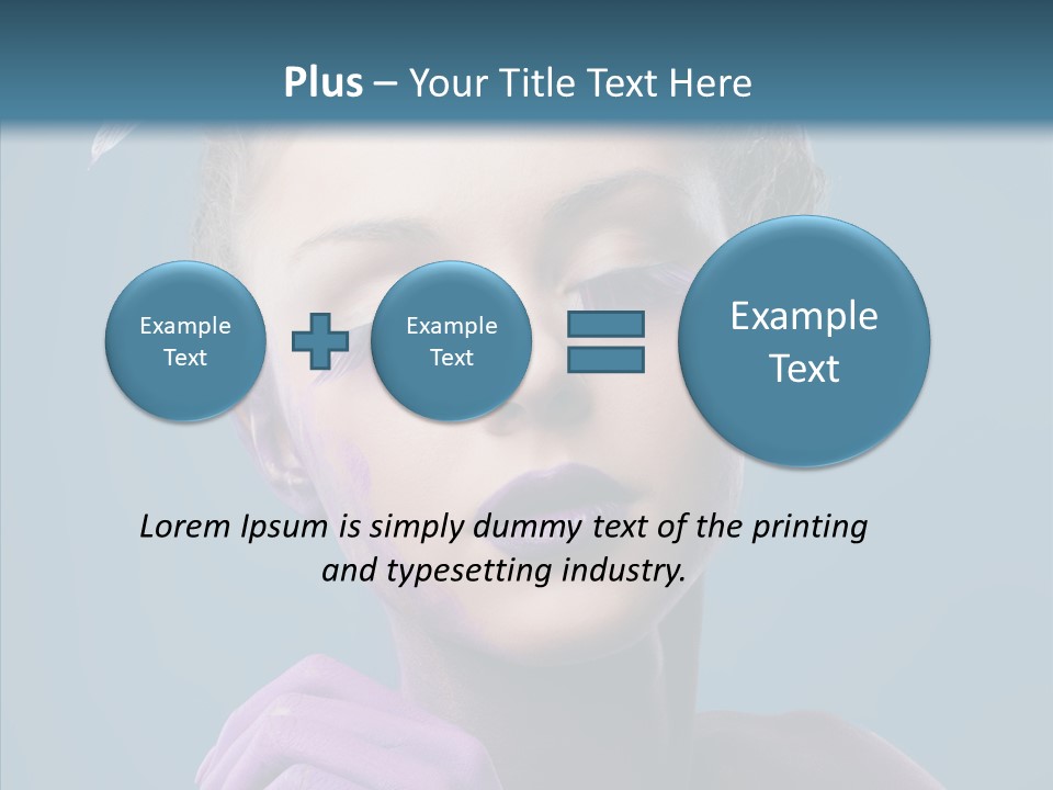 Eyes Chaplet Beauty PowerPoint Template