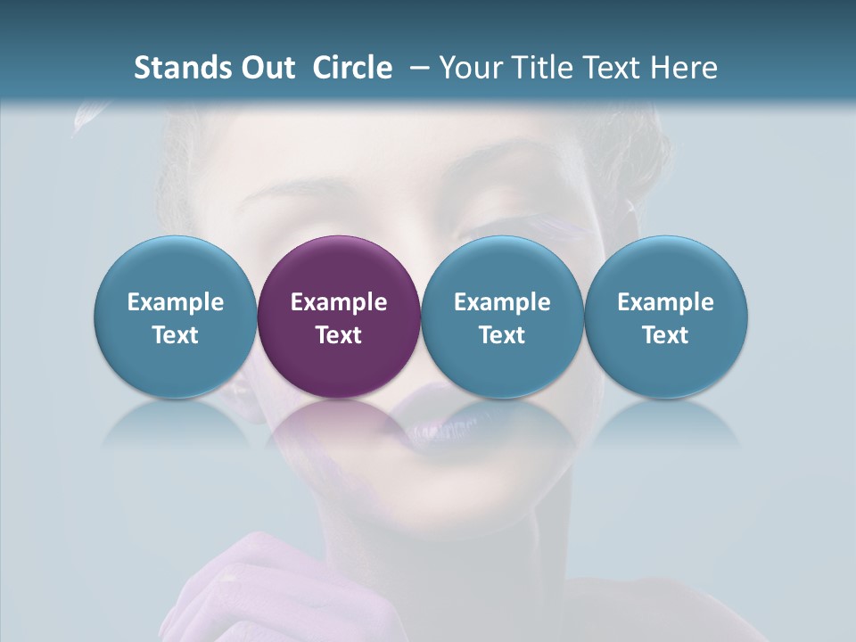 Eyes Chaplet Beauty PowerPoint Template